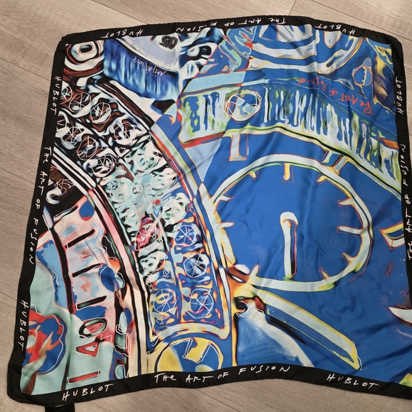 Hublot Accessories - Hublot Vibrant Abstract Silk Scarf